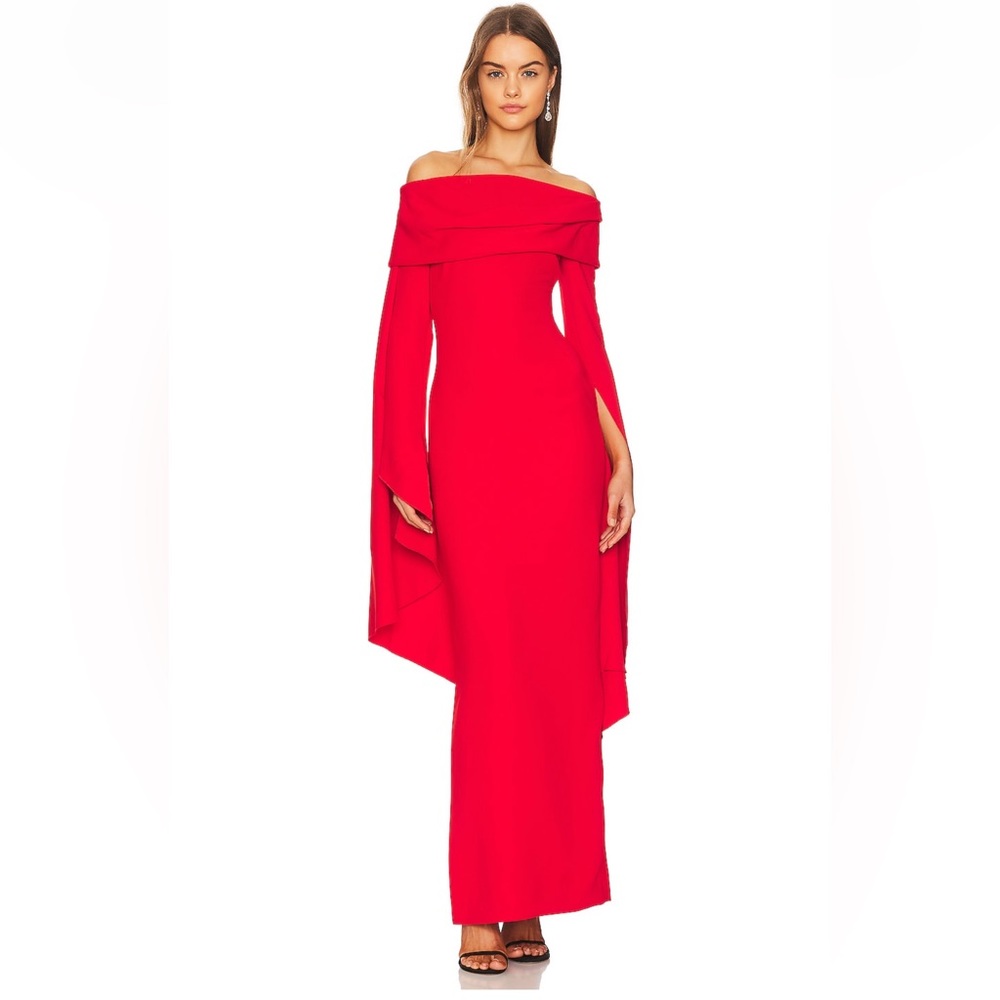 Solace London Arden Dress | Red Maxi Dress